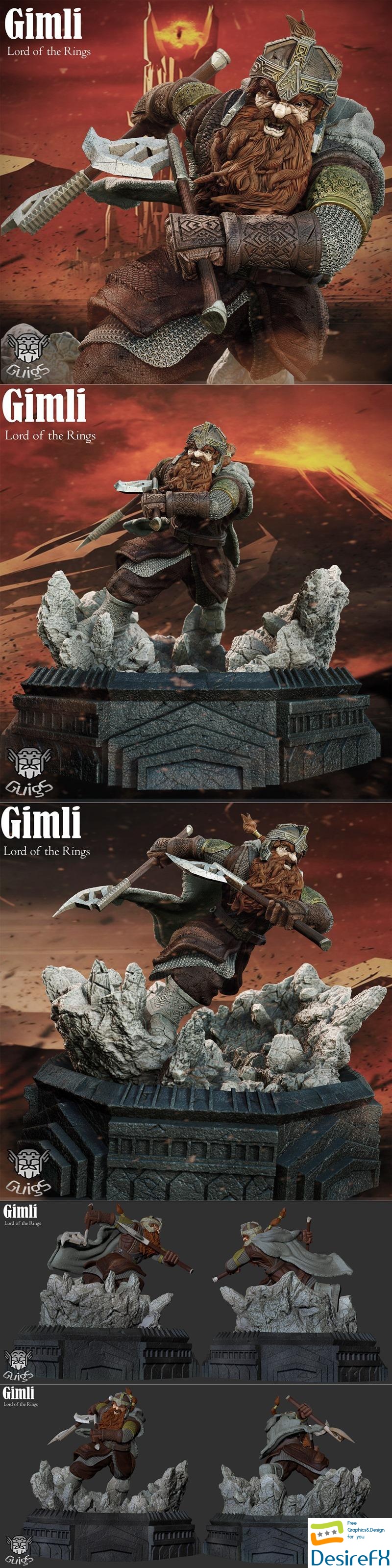 Gimli - Lord of The Rings 3D Print