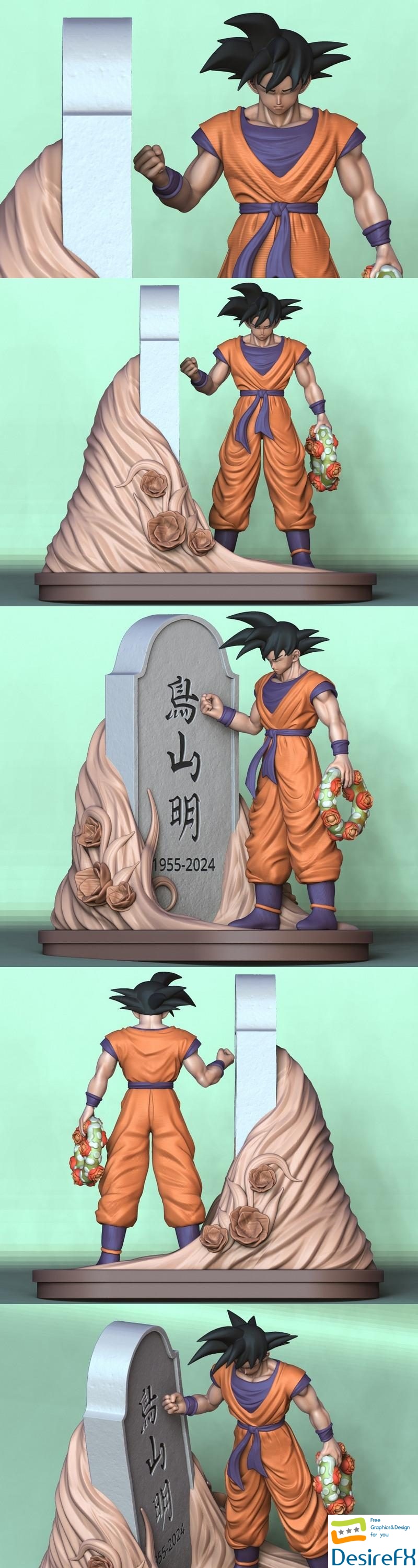 Goku Commemorates Toriyama Akira - 3D Print