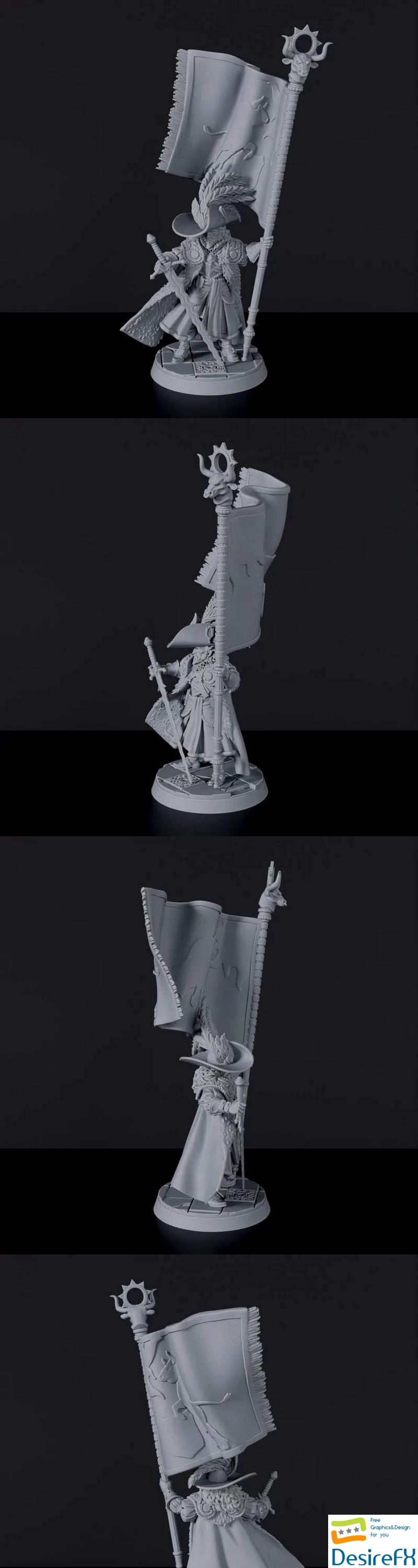 Grand Inquisitor with Banner - 3D Print