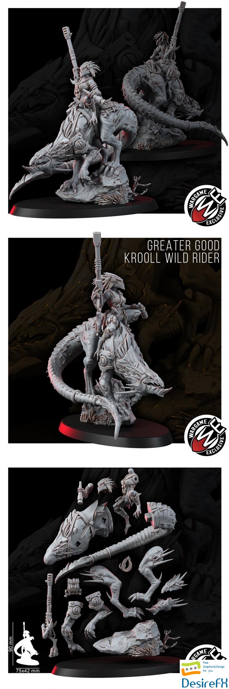 Greater Good Krooll Wild Rider 3D Print