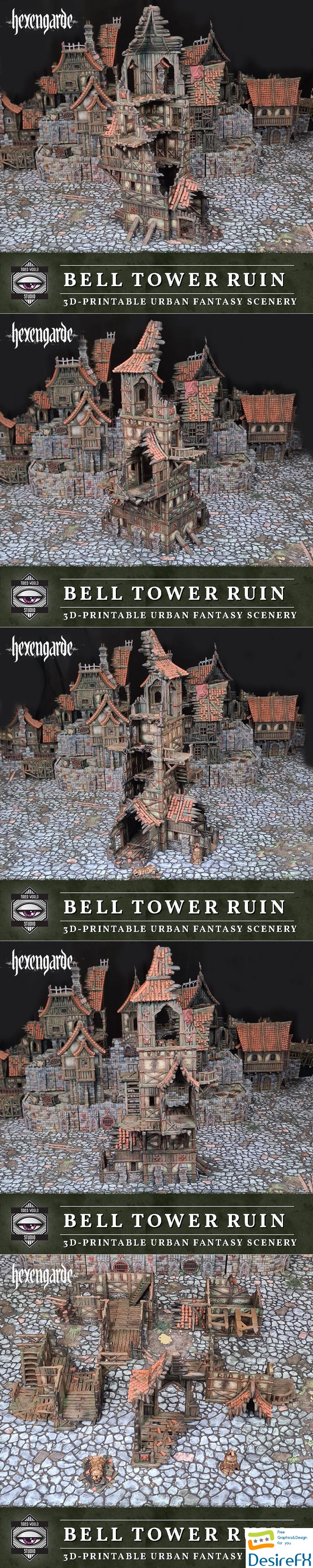 h3Bell Tower Ruin 3D Print