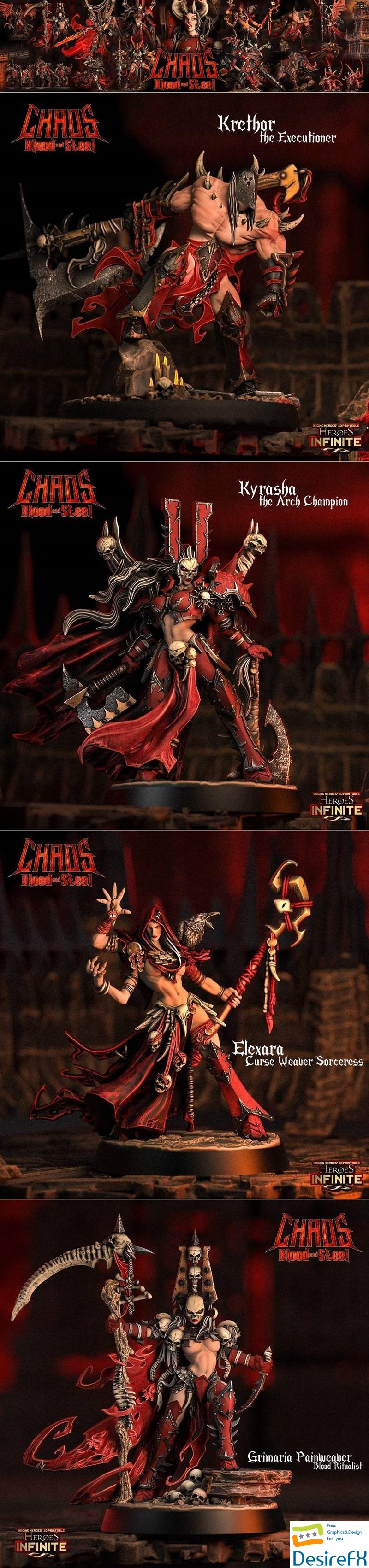 Heroes Infinite - Chaos, Blood and Steel January 2024 3D Print