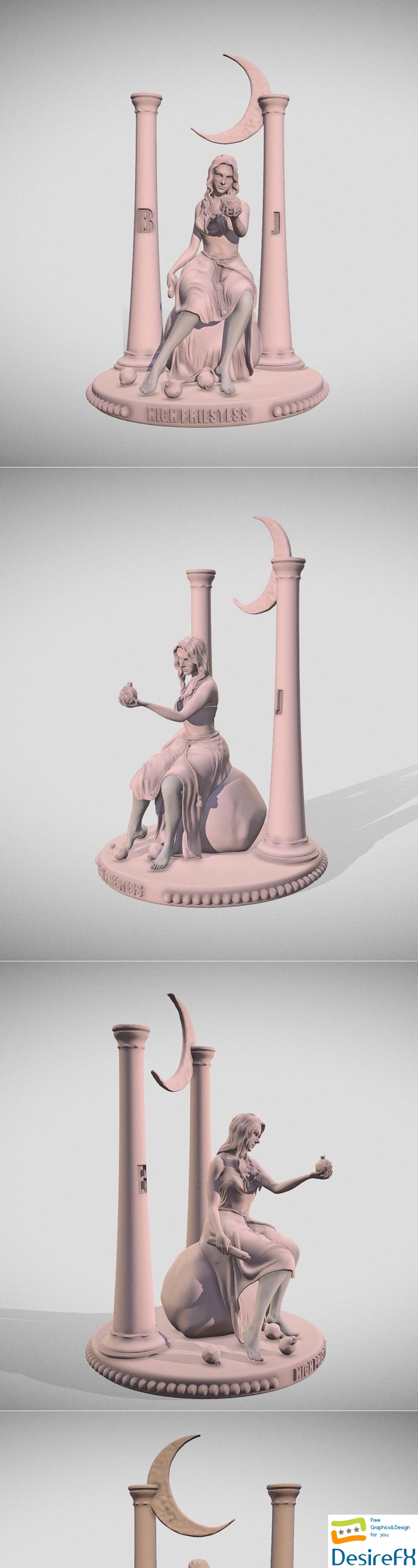 High priestess 3D Print