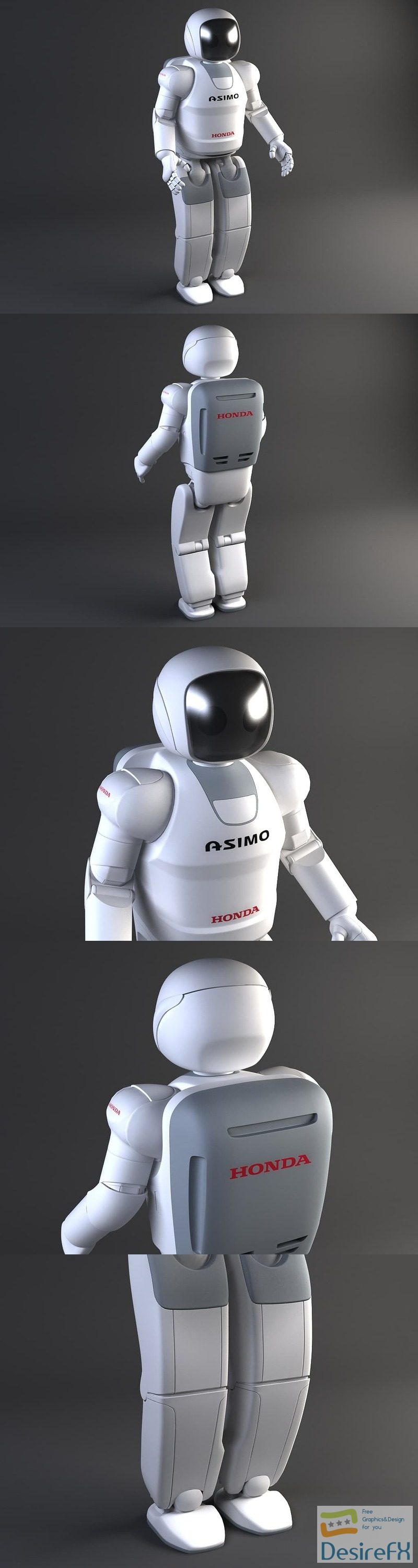 Honda Assimo Robot 3D Model