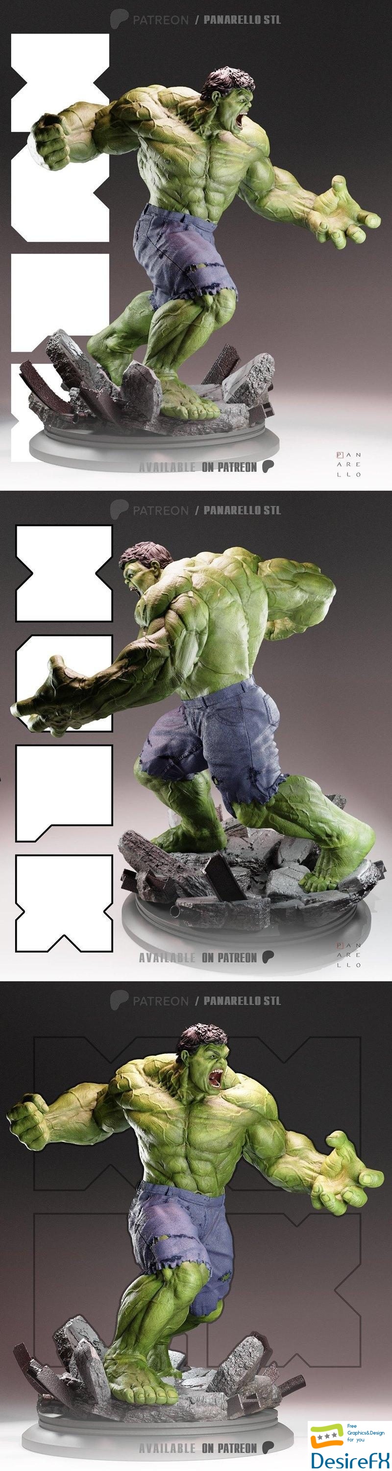 Hulk New by Giovanni Panarello 3D Print