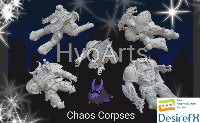 Hyo Arts - Chaos corpses and casualties 3D Print