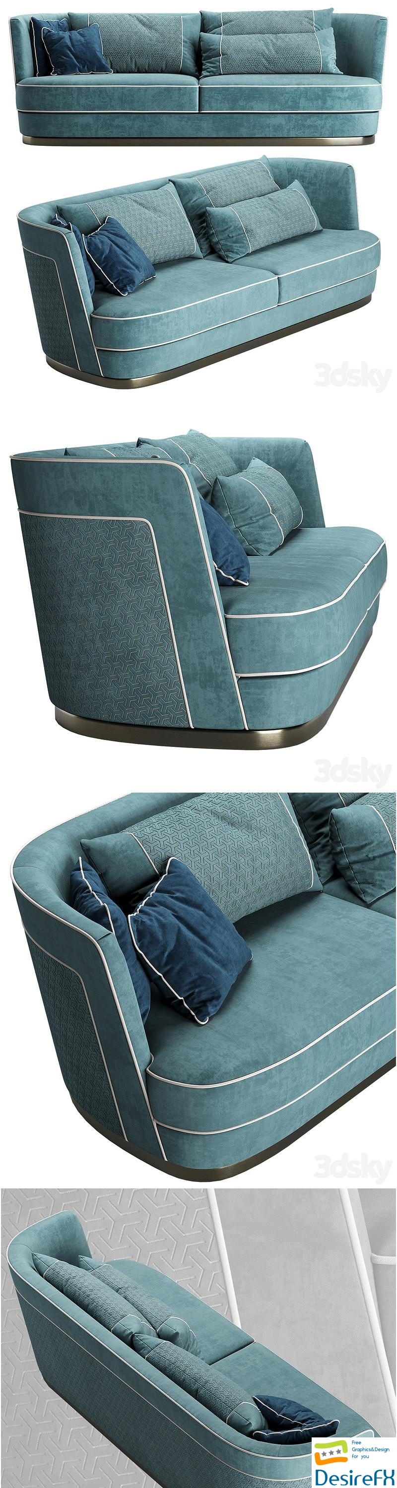 Jazz Furman Sofa 3D Model