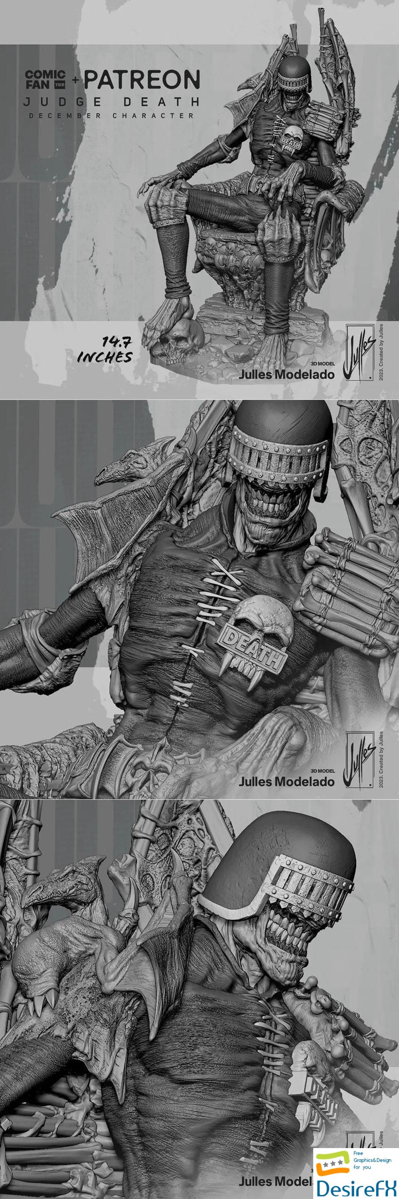 Julles Modelado - Judge Death 3D Print
