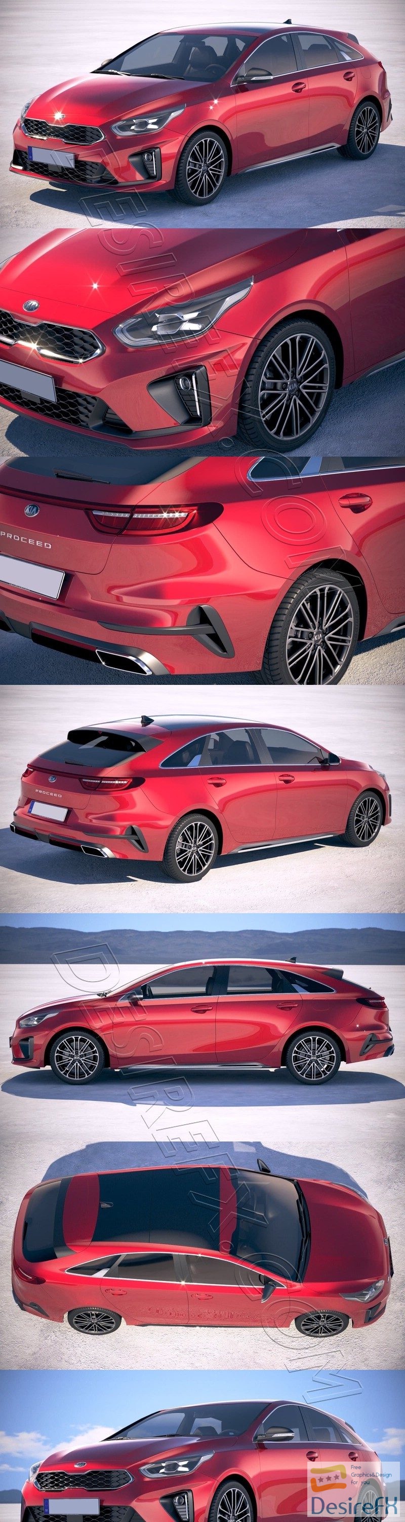 Kia ProCeed 2019 3D Model