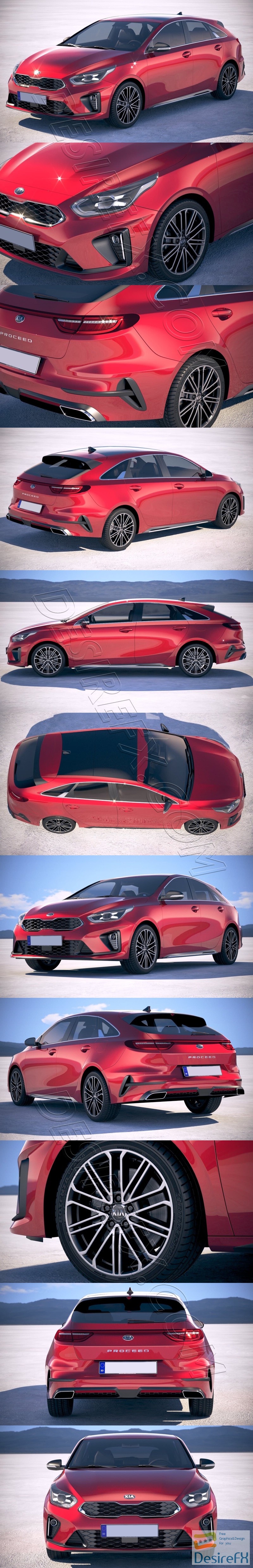 Kia ProCeed 2019 3D Model