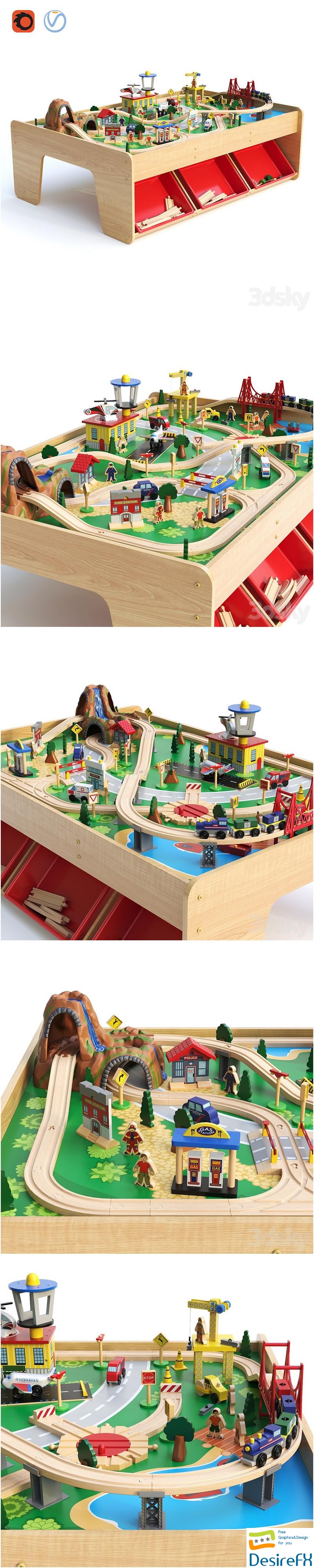 KidKraft toy railway 3D Model