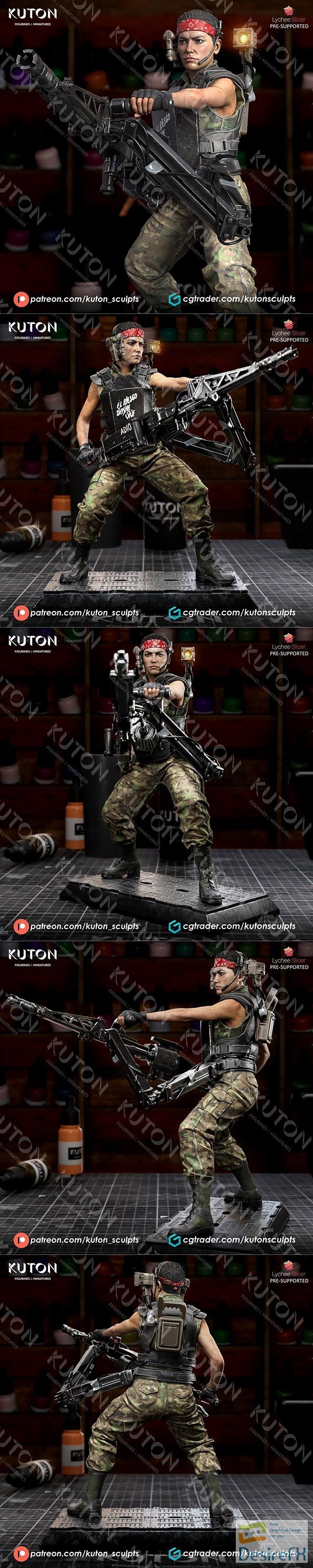 Kuton Figurines – Private Vasquez – 3D Print