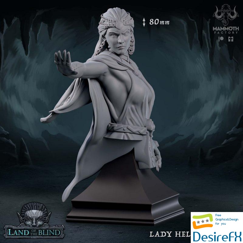 Lady Helenya Bust - 3D Print