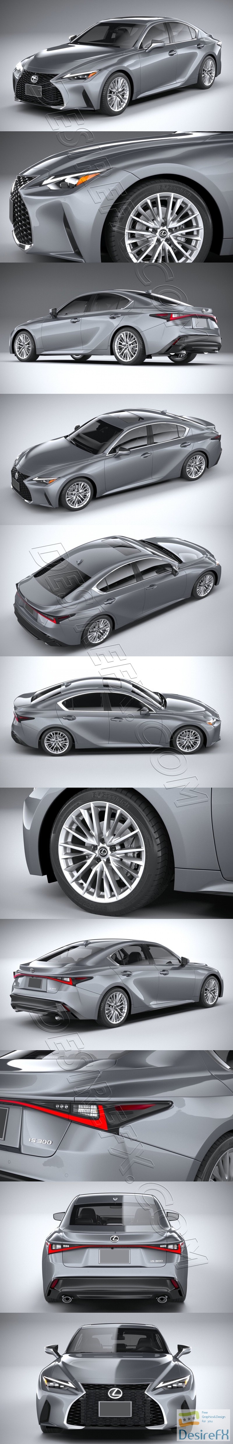 Lexus IS 2021 3D Model