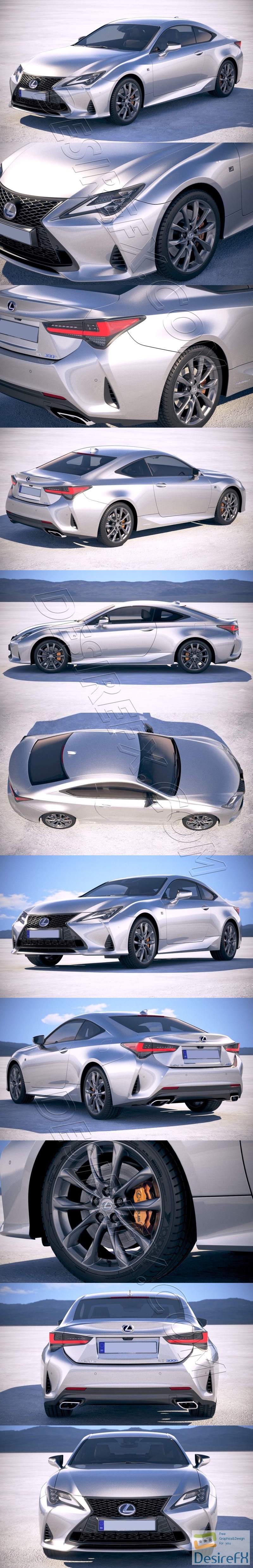 Lexus RC 2019 3D Model