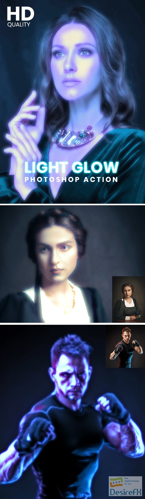 Light Glow Photoshop Action | Actions - 30668083