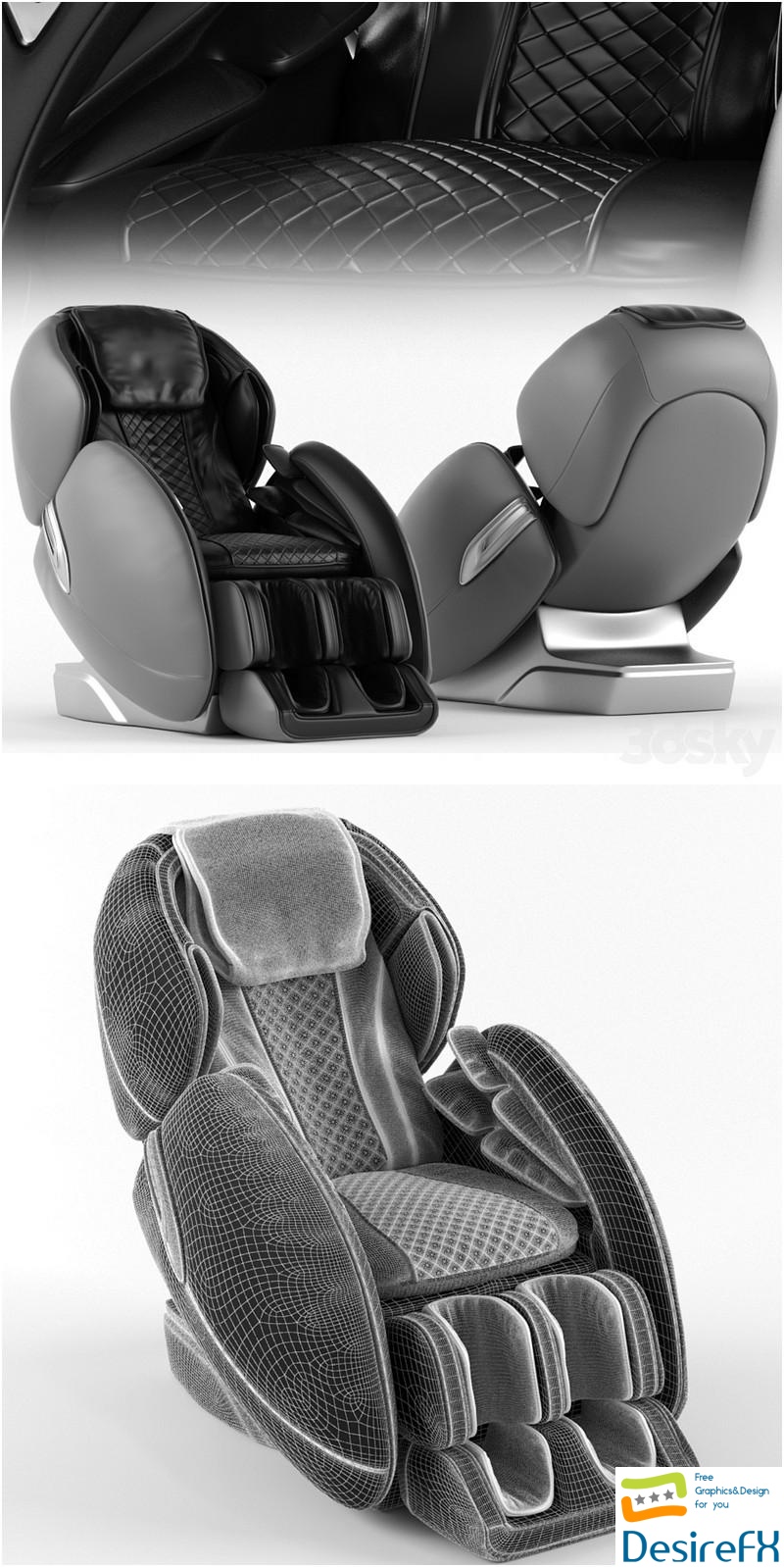 Massage chair 3D Model