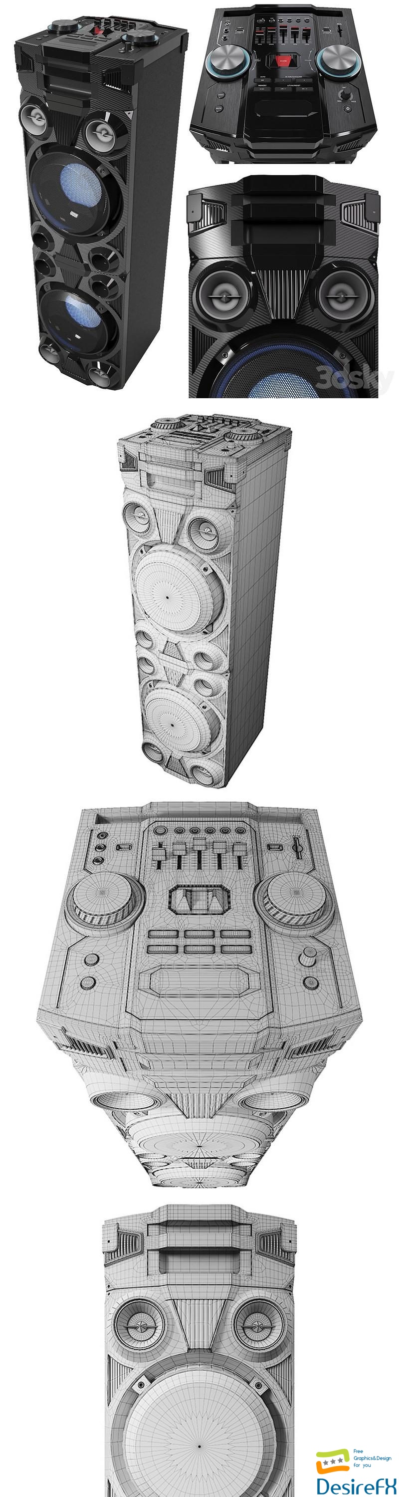 Medion Life X67015 Party-Soundsystem 3D Model