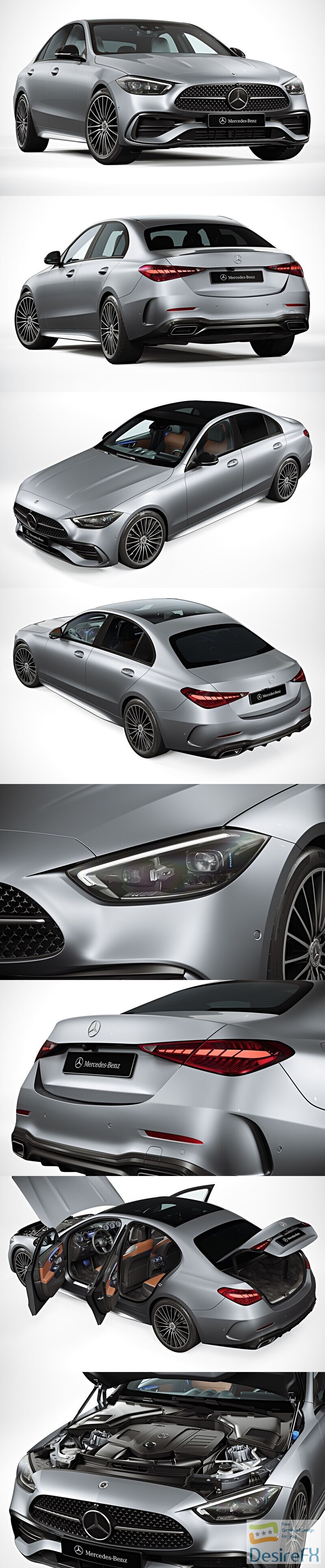 Mercedes-Benz C-Class 2022 3D Model
