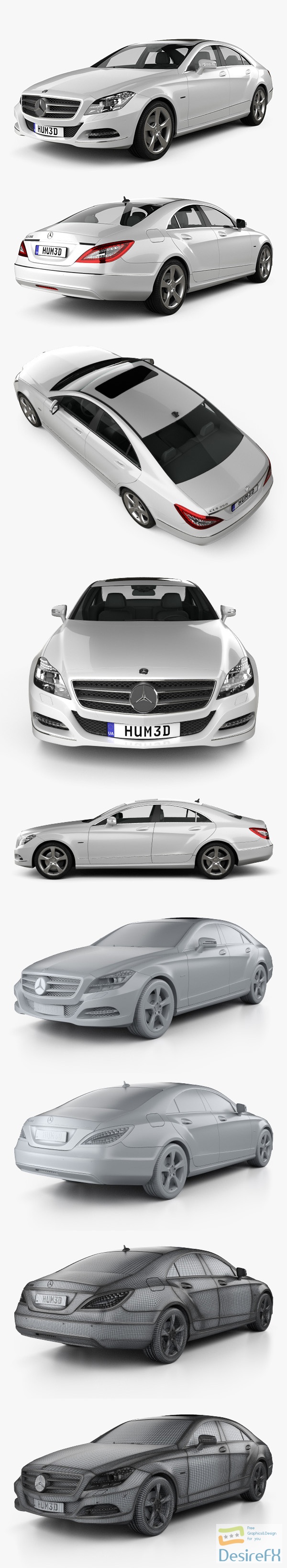 Mercedes-Benz CLS-class (W218) 2014 3D Model