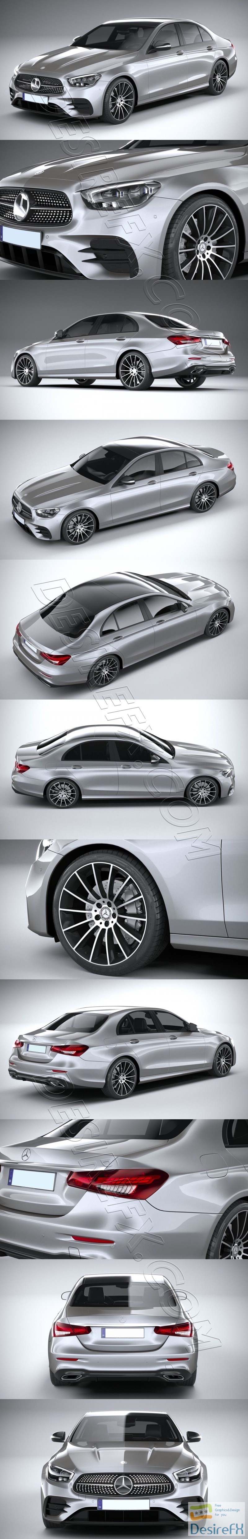 Mercedes E-Class Sedan AMG Line 2021 3D Model