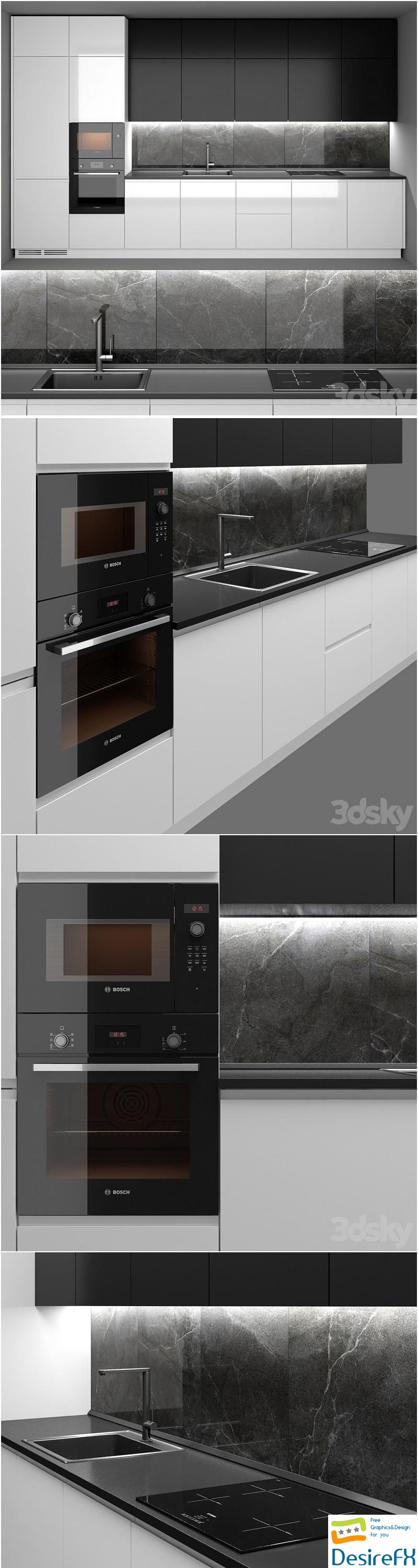 Modern kitchen 3D Model