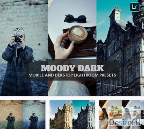 Moody Dark Lightroom Presets Dekstop and Mobile - WET3JUY