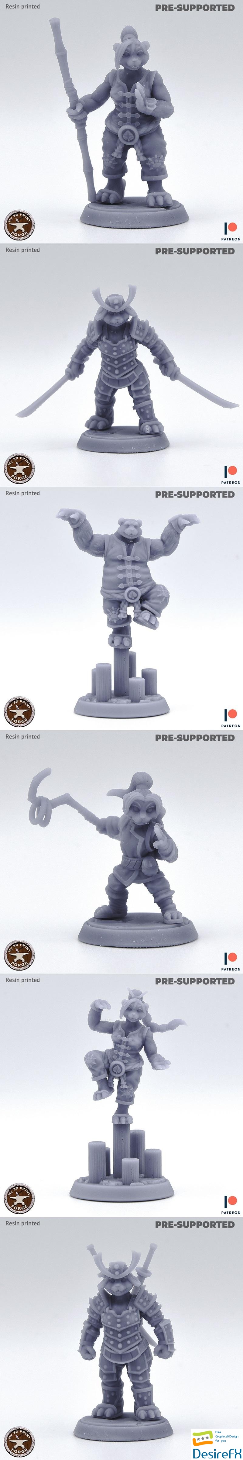My3DPrintForge - Pandas Bundle March 2023 3D Print