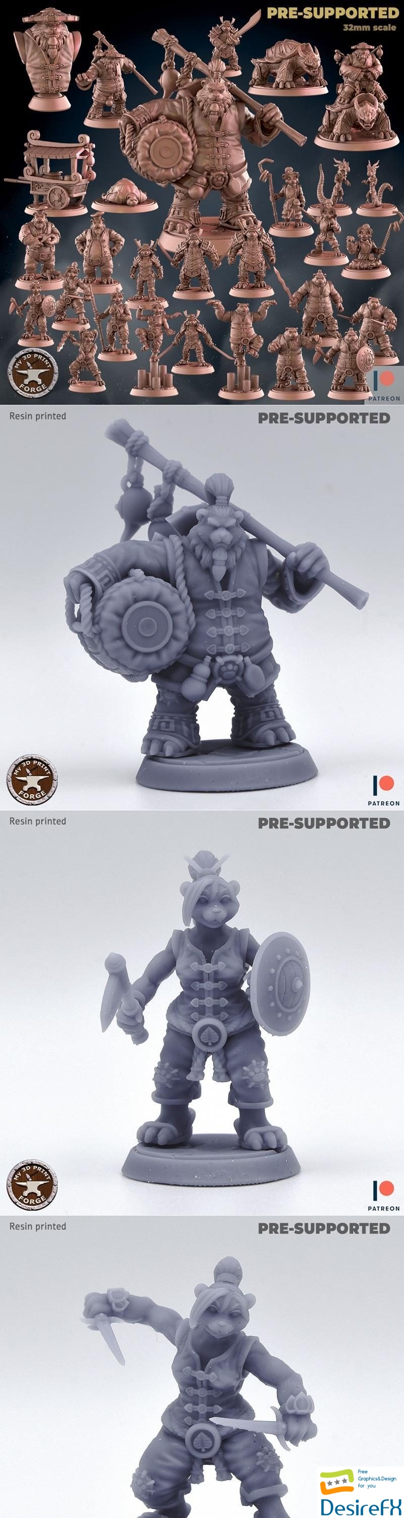 My3DPrintForge - Pandas Bundle March 2023 3D Print