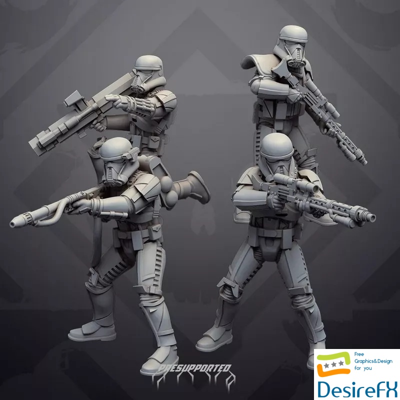 Necro Troopers Heavy - 3D Print