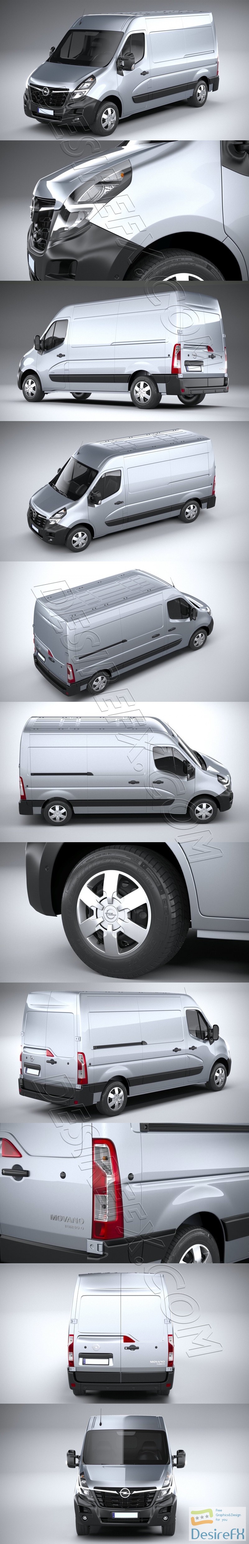 Opel Movano L2H2 2020 3D Model