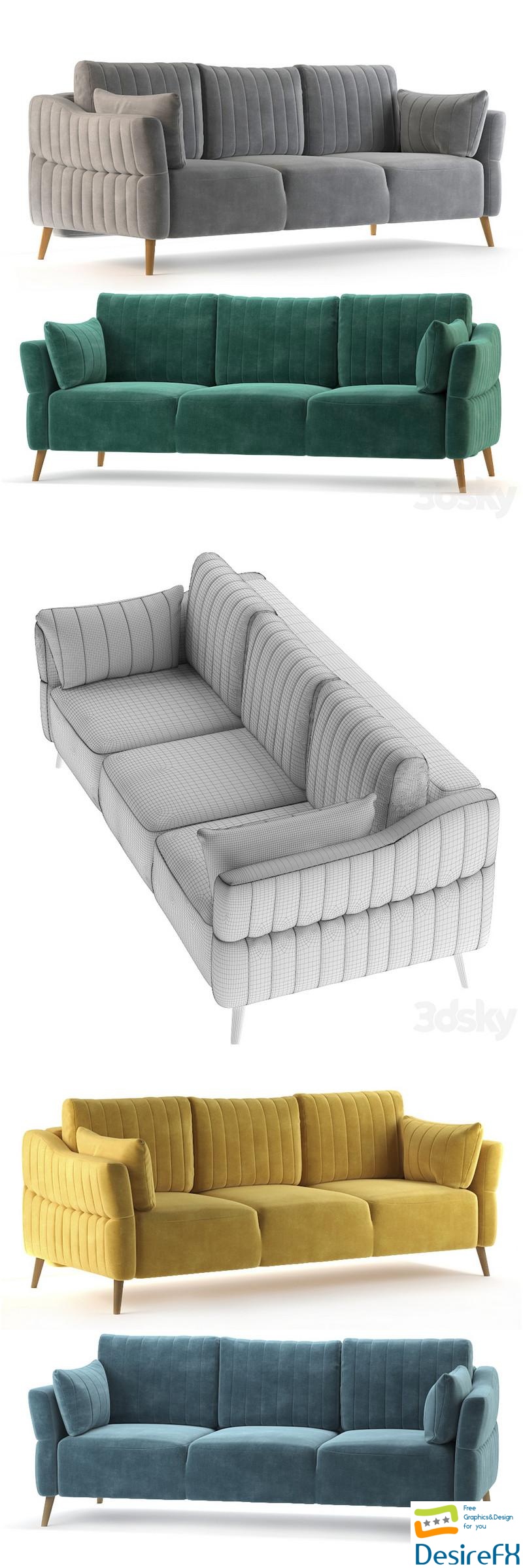 Ornin sofa 3D Model