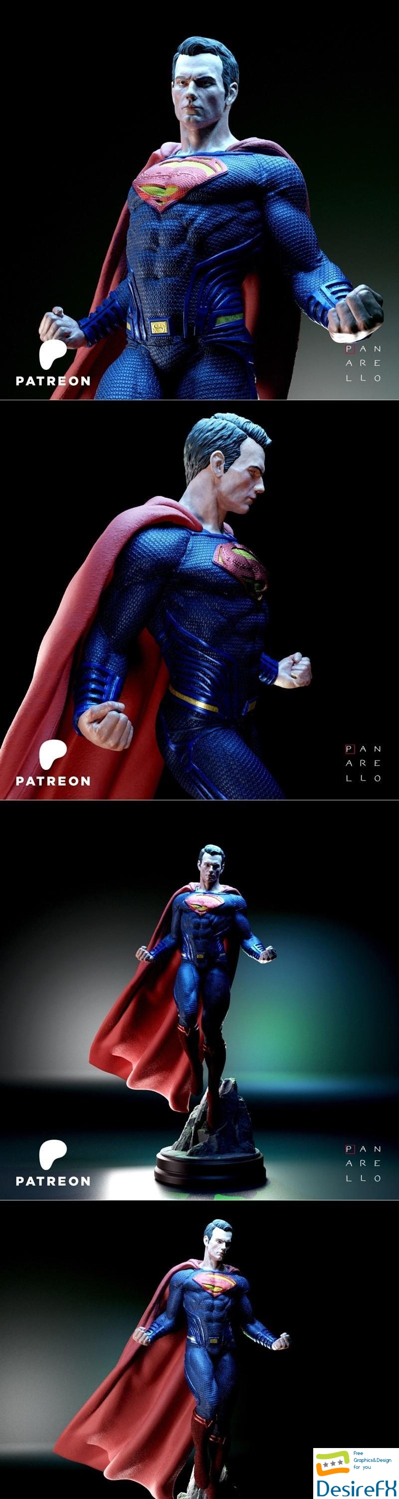 Panarello - Superman - Henry Cavill 3D Print