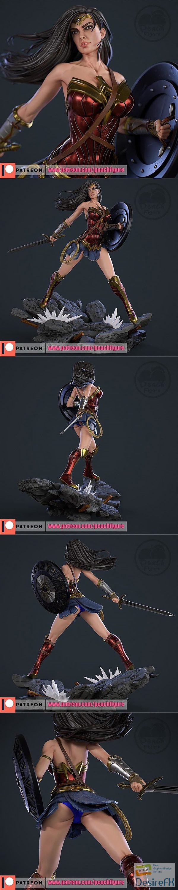 Peach Figure – Wonder Woman – 3D Print