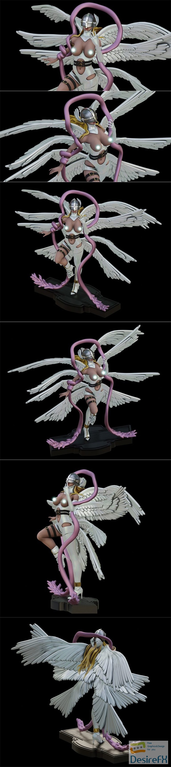 PgGasta – Digimon AngelWomon – 3D Print