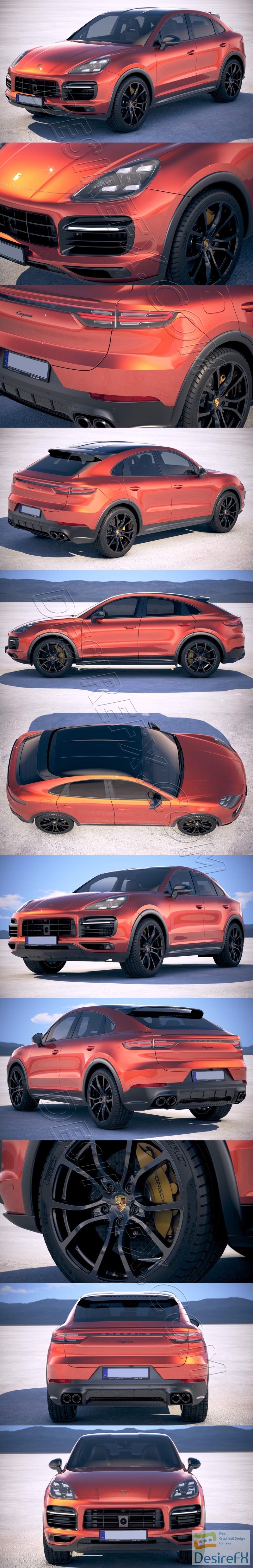 Porsche Cayenne Coupe 2020 3D Model