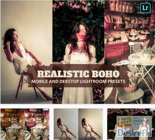 Realistic Boho Lightroom Presets Dekstop Mobile - 7VSDFC8