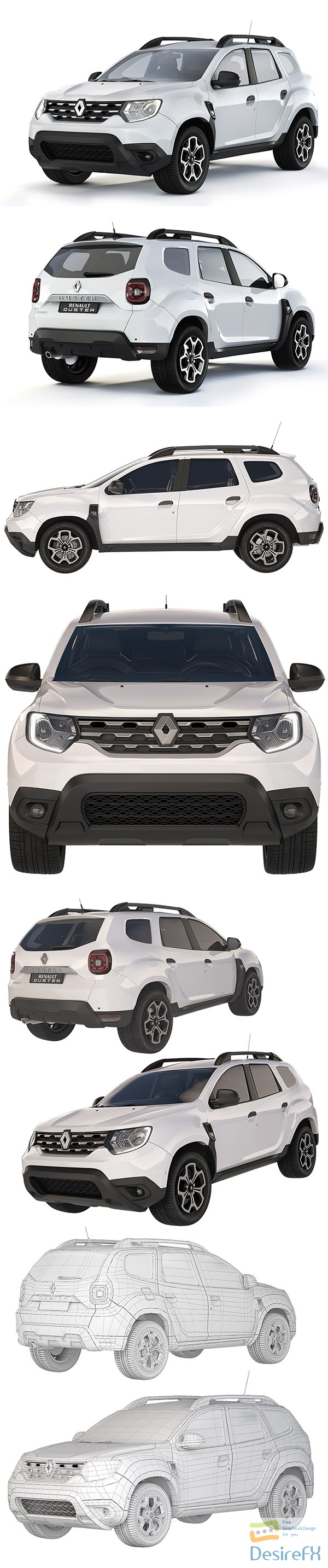 Renault Duster 2018 3D Model