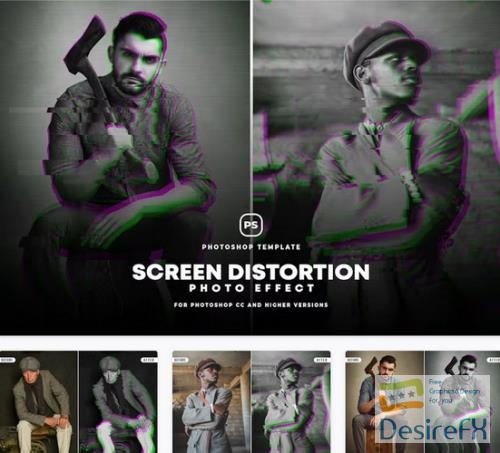 Screen Distortion Effect - 8L2WDNF