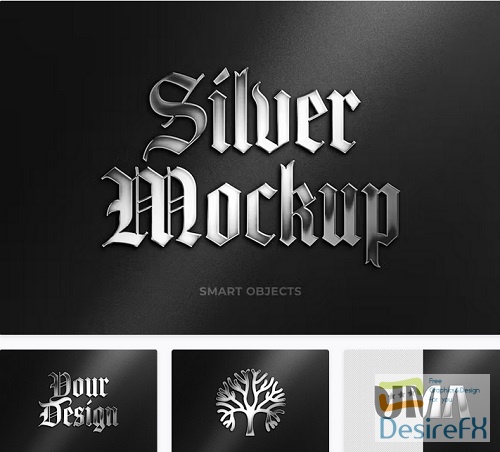 Silver Logo Mockup - 92053998