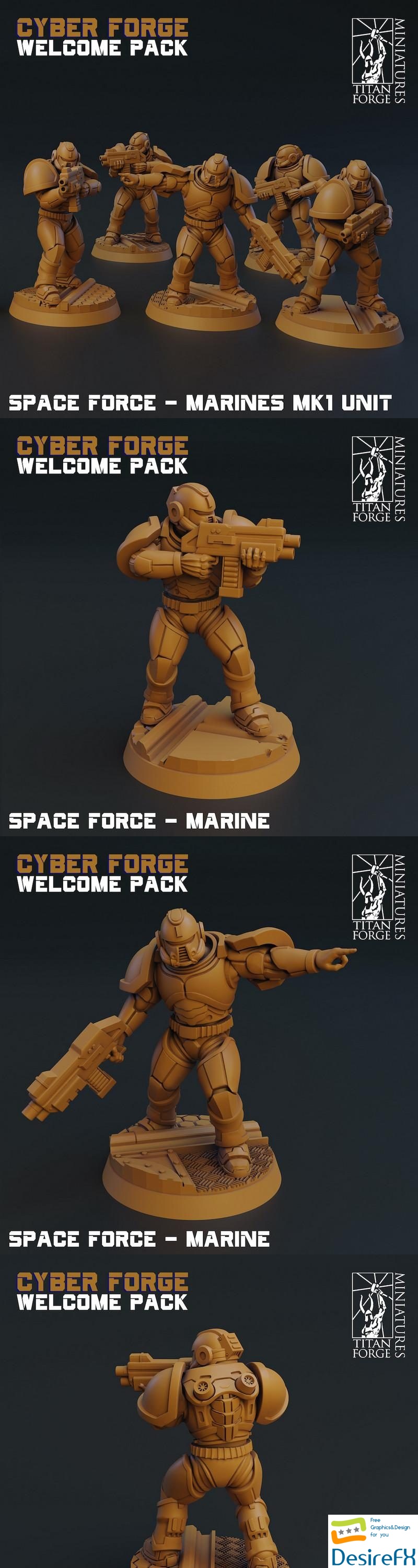 Space Force Marines MK1 Unit - 3D Print