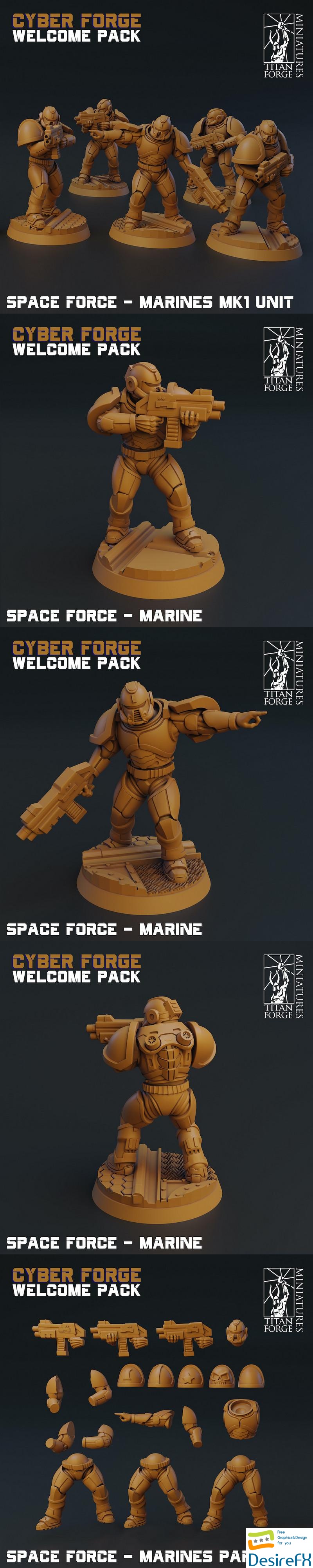 Space Force Marines MK1 Unit - 3D Print