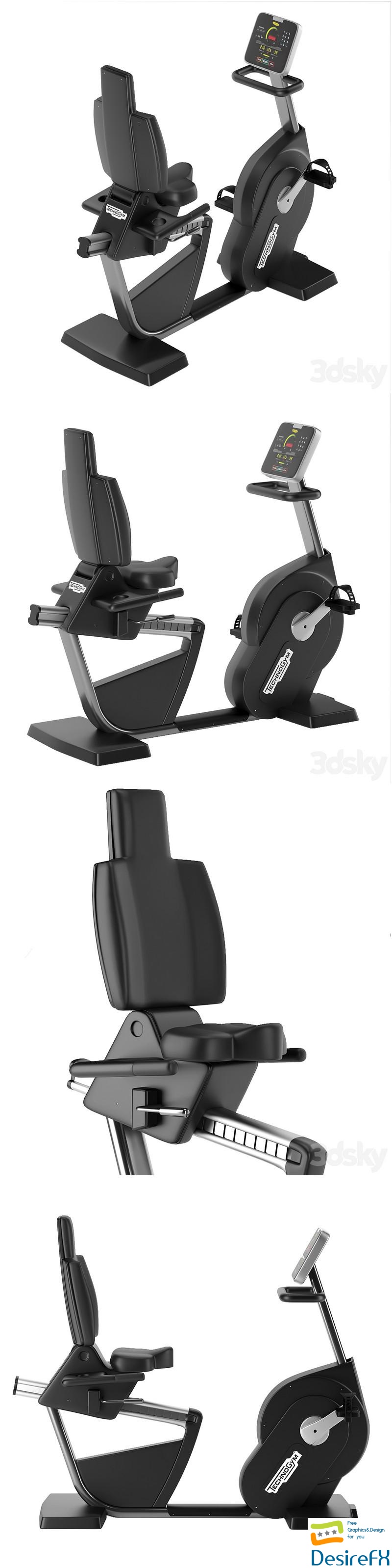 TECHNOGYM RECLINE FORMA BICYCLE 3D Model
