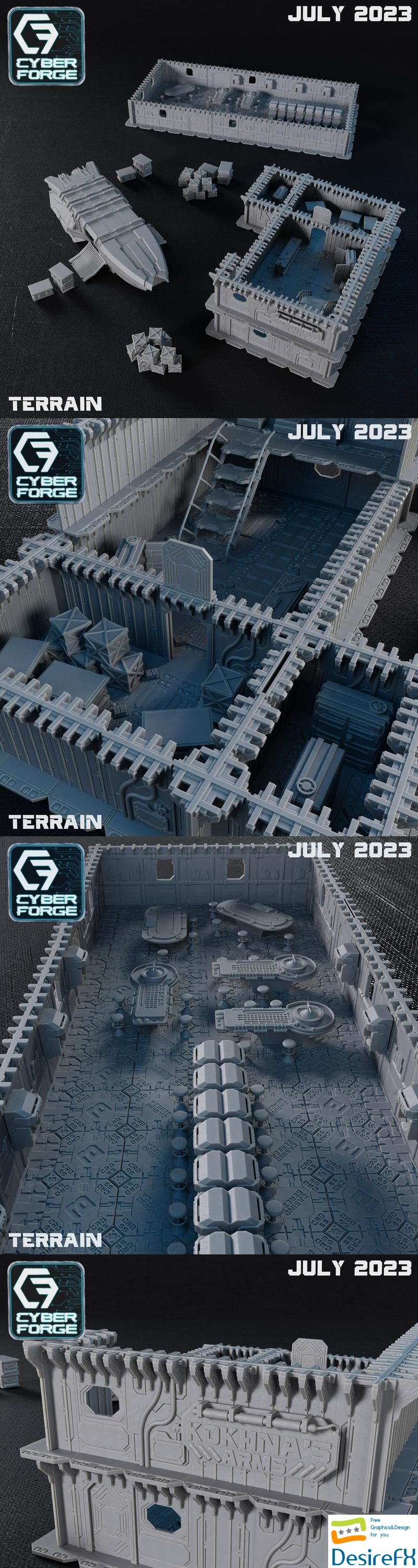 Terrain - Casino, Gun Shop, Ship - 3D Print