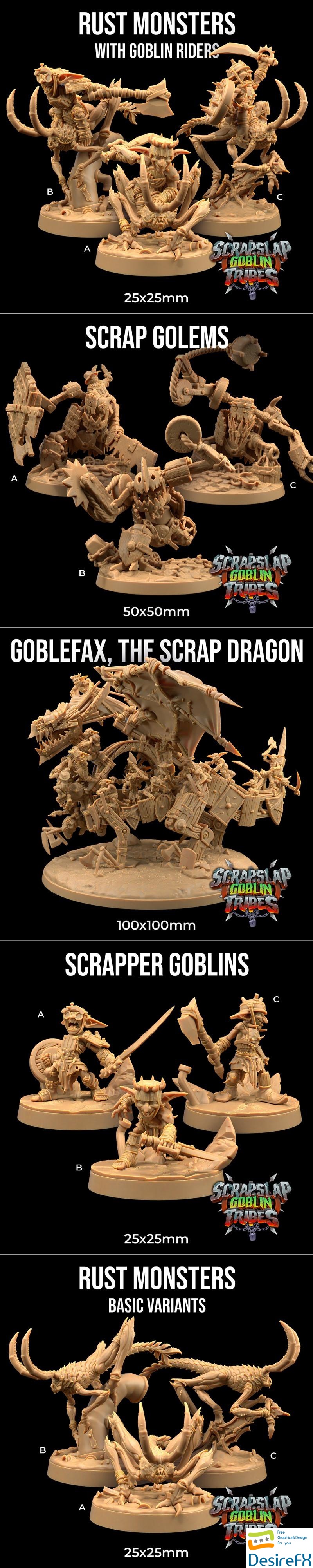 The Dragon Trappers Lodge - Scrap Slap Goblin Tribes - Trapper Tier 3D Print