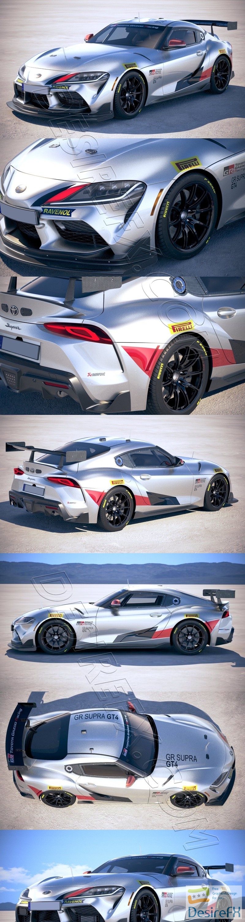 Toyota Supra GT4 2020 3D Model