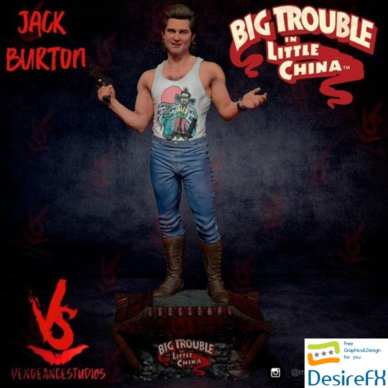 Vengeancestudios - Jack Burton - Big Trouble In Little China 3D Print