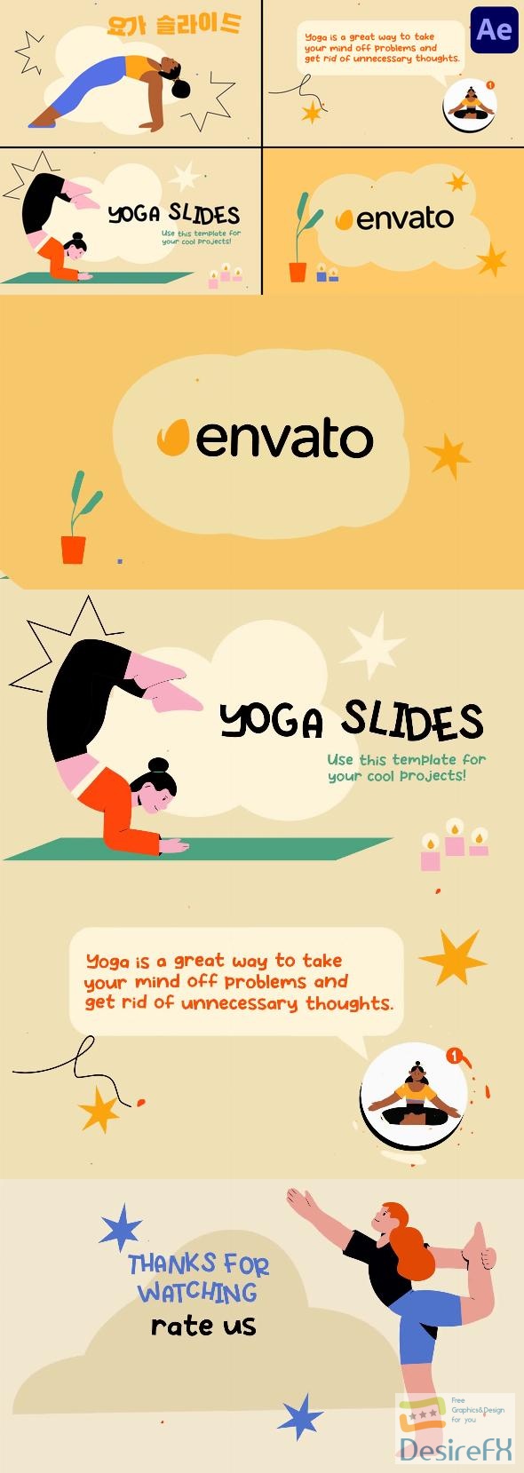VideoHive Yoga Explainer Scenes for After Effects 50604489