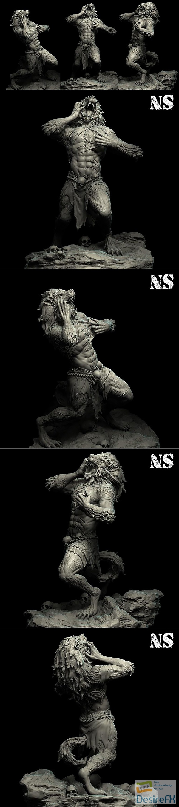 Werewolf by Nicolas Swijngedau – 3D Print