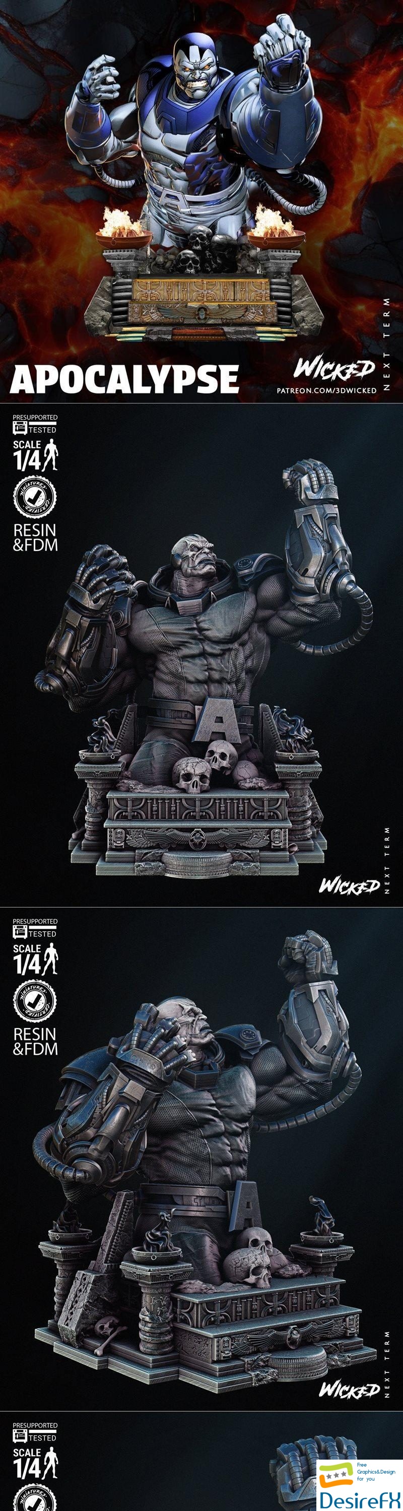Wicked - Apocalypse Bust 3D Print